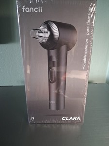 Fancii Clara Microdermabrasion + Pore Cleansing Vacuum, BLACK. NEW 