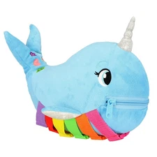 Buckle Toys - Bubbly Narwhal - Develop Fine Motor Skills - Sensory Learning A...