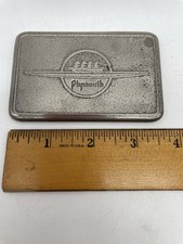 Original Plymouth Vintageclassic Metal Car Badgecover Dash Plate Plymouth