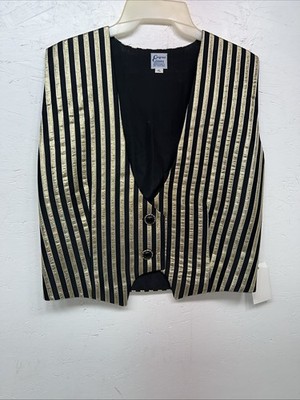 New Women s Congress Classics Gold Black Vest XL WW-33