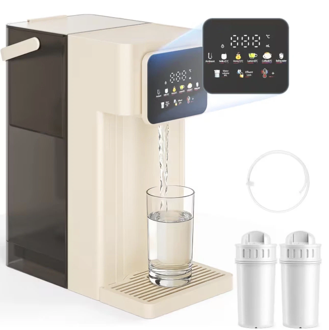 2kW 3L Instant Hot Water Dispenser, 3 Filters, Fast Boil Kettle @ 6 Preset Temps