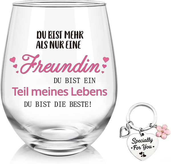 Weinglas FüR Freundin – Geschenk FüR Die Beste Freundin Zum Geburtstag & Weihnac-image