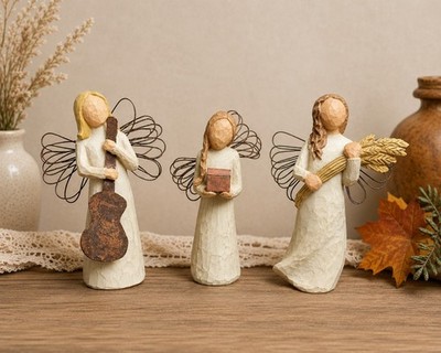 Willow Tree Angel of Song 2000 Angel of Giving 2000 Angel of Autumn 2001 Set