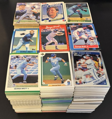 #ad #ad 2522 George Brett Kansas City Royals BULK Lot Base Inserts amp; Oddball $379.00