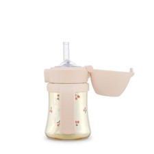 GROSMIMI Flip Top Spill Proof Sippy Cup, PPSU, BPA Free, 6 oz, Stage 2 Straw...