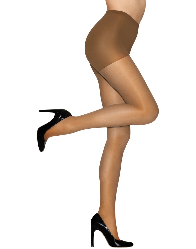 Hanes Alive Pantyhose Full Support Control Top Reinforced Toe Silky Sheer sz A-F - Image 2 of 2