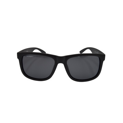 RAREFY Matte Black Solstice UV400 Polarisierte Sonnenbrille Dunkelgraue Gläser