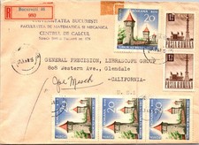 GOLDPATH: Romania cover 1968 to USA registered CV930_P05