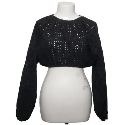 Matteau, Crop Top, Größe: 34, Schwarz, Bio-Baumwolle, Sonstiges, Damen #JqV
