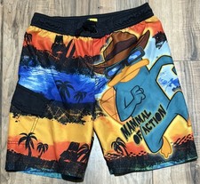 Disney Phineas and Ferb Boys S (6-7) Swim Trunks Board Shorts