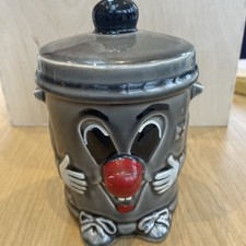 Vintage Retro Dusty Bin Money box 1980’s Original 321 Ceramic Free UK P&P 