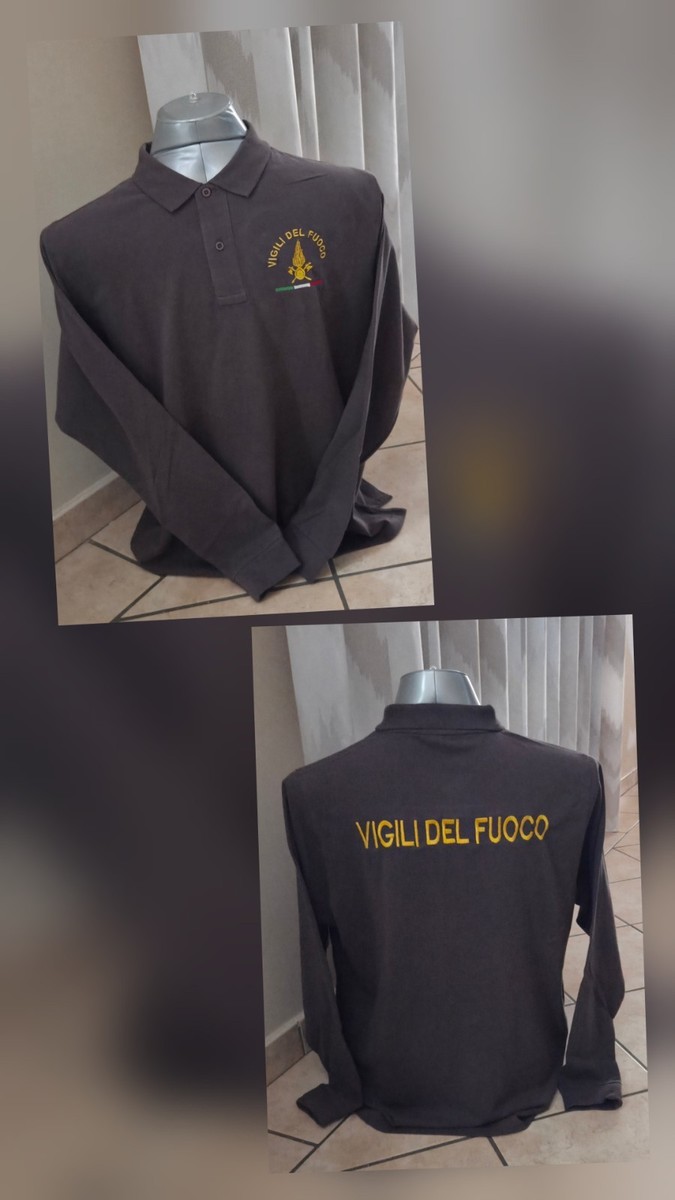 Fun T-Shirt Vigili Del Fuoco – 'Dove Altri Scappano' – 100% Cotone (Taglia M)