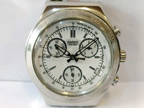 NOT WORKING, REPAIR PARTS PURPOSE SWATCH IRONY CHRONOGRAPH QUARTZ AG-2004 SWISS - Bild 3 von 10