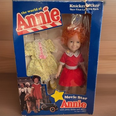 Vintage 1982 World of Annie Movie Star Doll Knickerbocker In Box Party Dress 11''