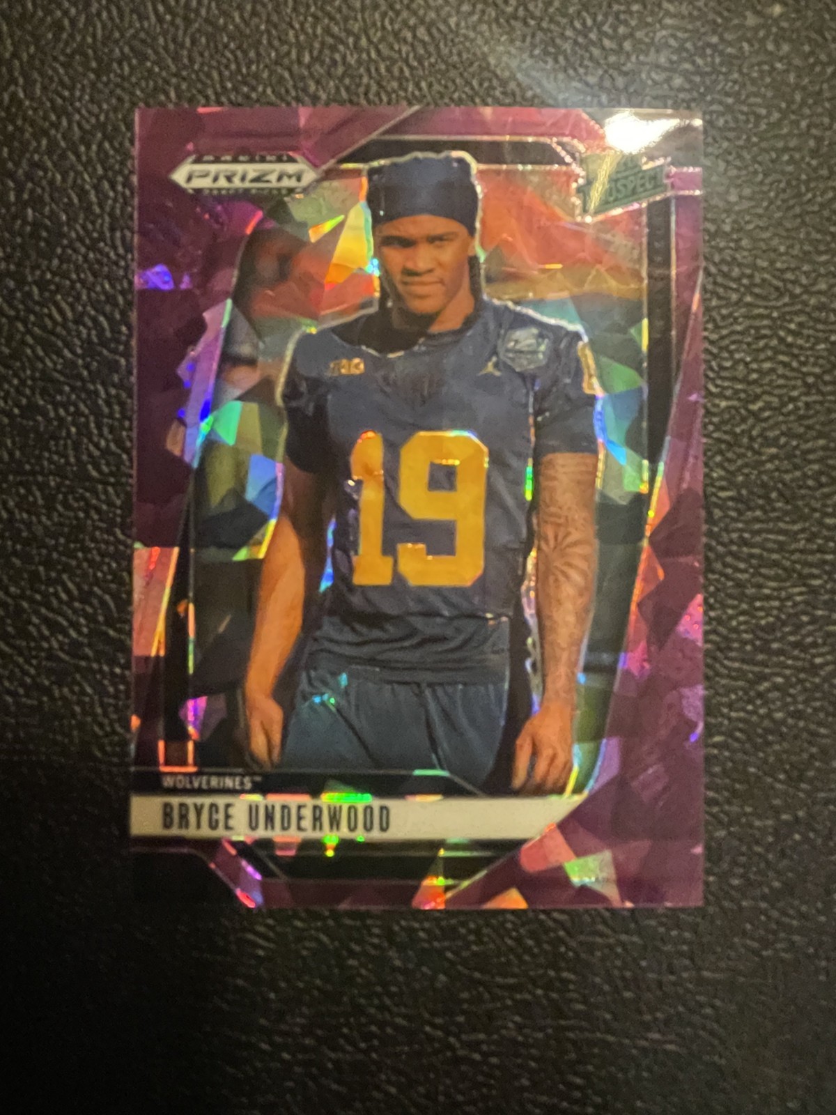 2025 Panini Prizm Draft Picks Bryce Underwood /199 Purple Ice Rookie RC #28