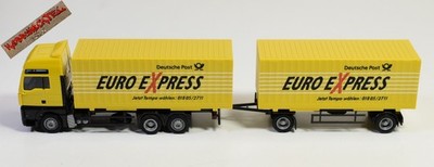 AMW 1:87 H0 - MAN TGA Container-Hängerlastzug ''Deutsche Post'' - ohne OVP - H 95