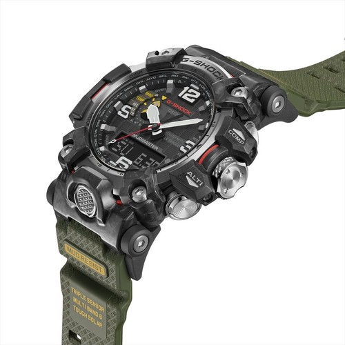 CASIO G-Shock GWG-2000-1A3 MudMaster Carbon Radio Triple Sensor Army Green - Picture 6 of 6
