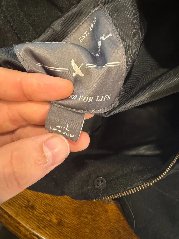 Eddie Bauer mens mackinaw wool cruiser black - Image 3 of 4