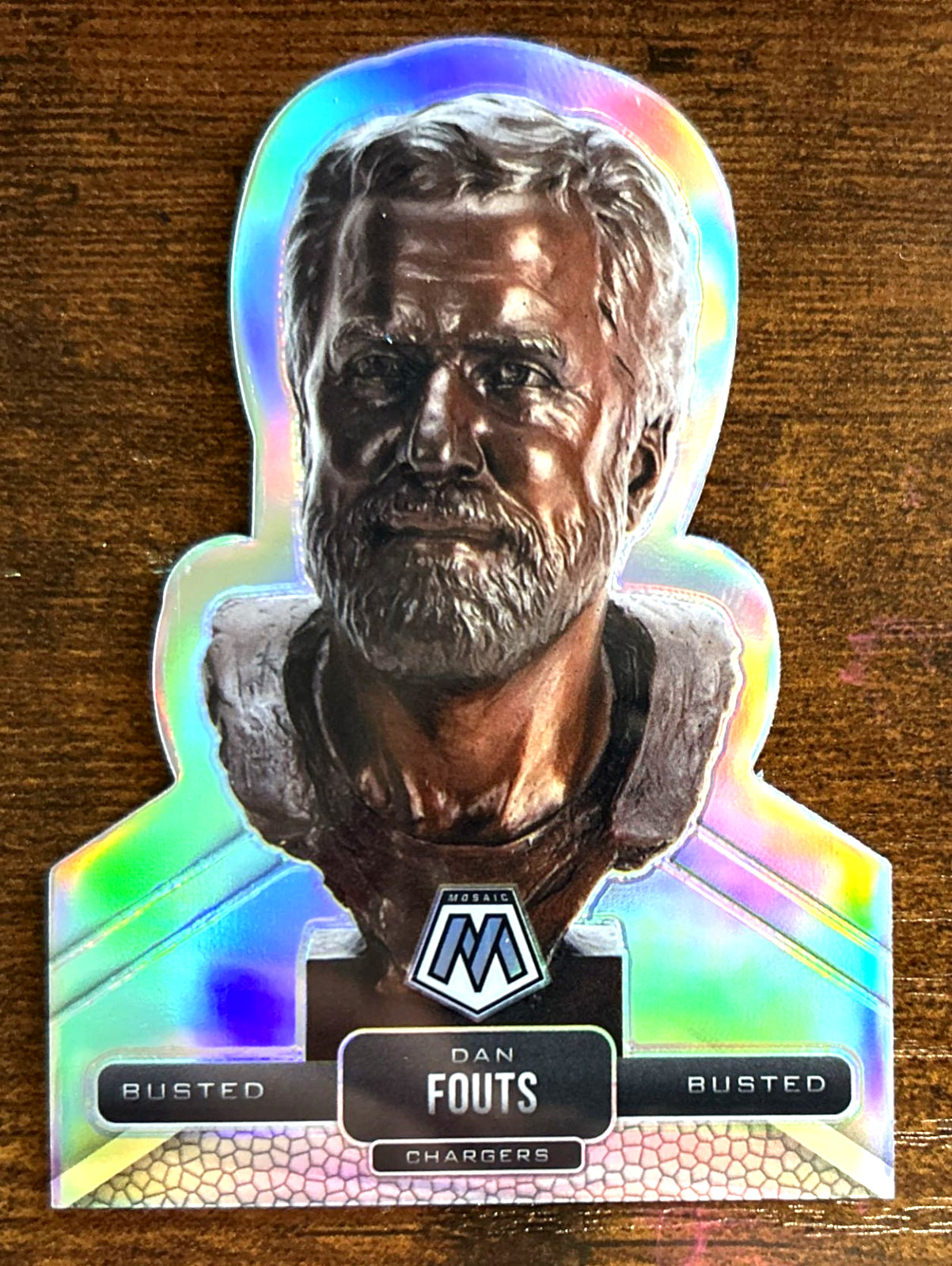 DAN FOUTS (case hit) - 2021 Panini Mosaic Busted #BU18 - CHARGERS