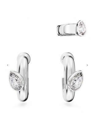 Swarovski Dextera Rhodiniert Creolen & Manschetten Set 5671192 Brandneu  