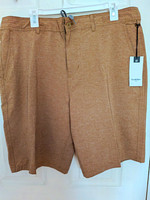 Goodfellow & Co Men's Brown Board Shorts Swim Bottoms 38 Regular 4-Way Stretch