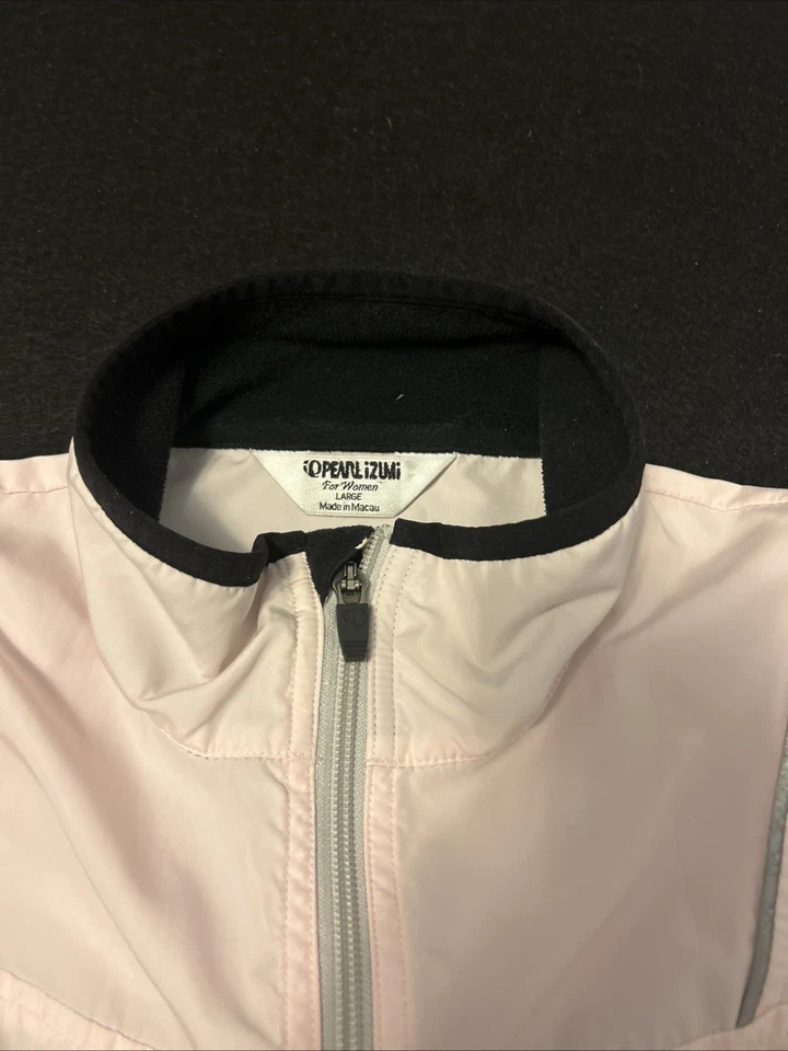 Chaleco cortavientos Pearl Izumi para mujer grande rosa claro cremallera completa Foto 2 de 4