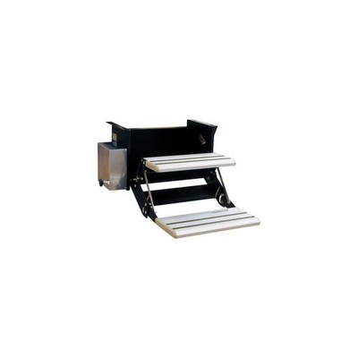 Lippert Z Doppeltrittstufe, 12V, 48cm, Motor rechts