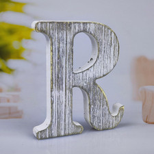 6 Inch Wood Letters Unfinished Rustic Wood Letters for Wall Decor Decorative Sta