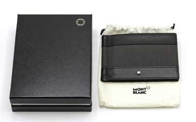 Montblanc Meisterstück 6 CC Geldbörse mit Geldklammer / Canvas / Grau / 107350