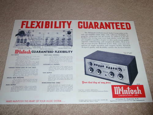 アンプ Macintosh audio compensator model C8 Vintage Mcintosh C8 Pair // Tube Preamplifiers – AURAL HiFi