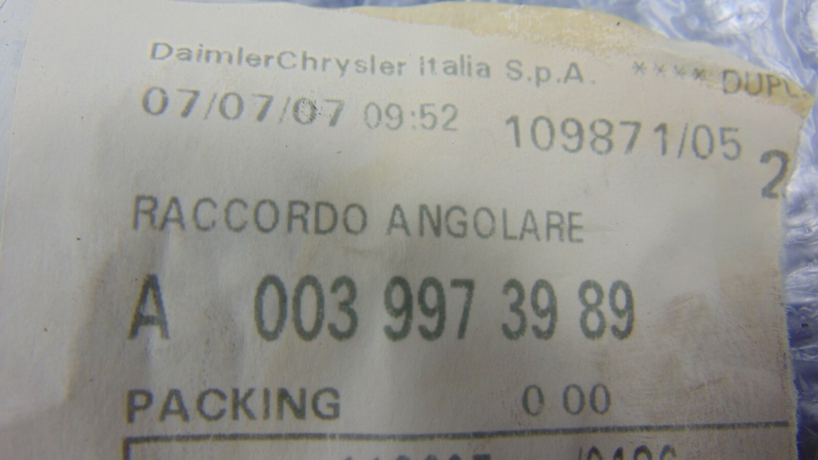 Joint M16X6MMXM12X1.5 Line Air Compressed Brakes A0039973989  