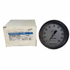 Ashcroft 35-1009-SW-02B-100 Pressure Gauge 3-1/2in 0-100psi 1/4in Npt - New