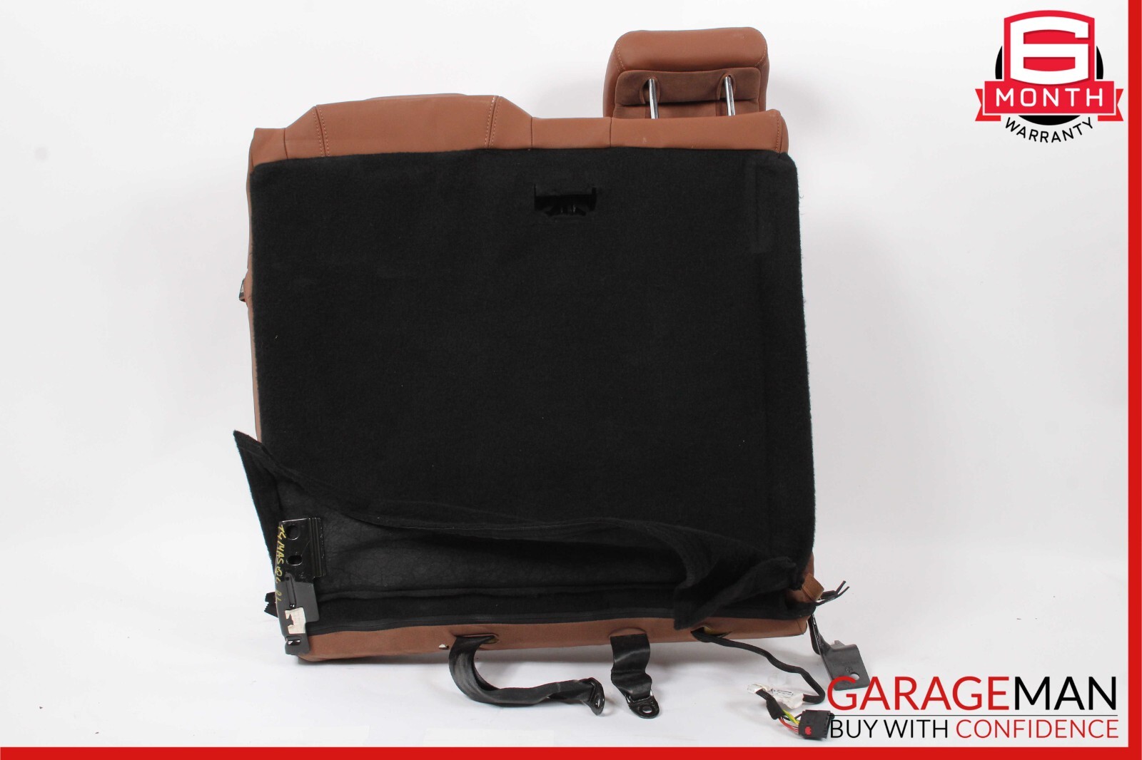 14-17 Maserati Ghibli M157 Rear Left Top Upper Seat Cushion Cover Assy Brown OEM