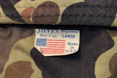 Vintage Bucket Cap Froschhaut Camouflage Original Jones Herren Größe L - Bild 9 von 11