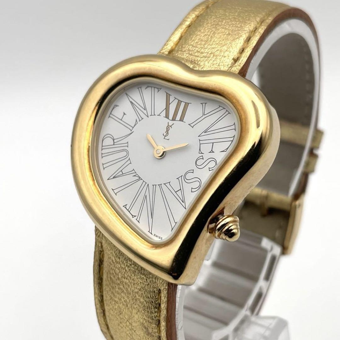 Yves Saint Laurent Gold Heart Watch - Vintage Classic Yves Saint Laurent Gold Heart Watch - Vintage Classic