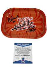 CHEECH AND CHONG SIGNED SMALL ROLLING TRAY AUTOGRAPH BECKETT PROOF COA 9