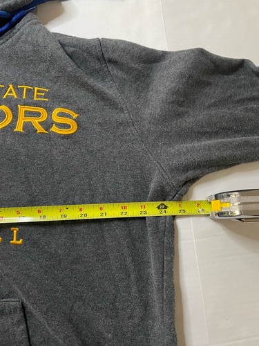 Golden State Warriors Hoodie Womens L Large Gray Unk Pullover Sweater Pocket - Picture 6 of 8