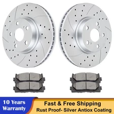 Front Discs Brake Rotors Ceramic Pads for Toyota Camry Avalon Lexus ES350 Brakes