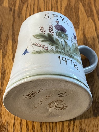 Vtg. Buchan Thistle Fine Stoneware Tankards, Buchan Thistleware 5” Mug Scotland - Picture 6 of 6
