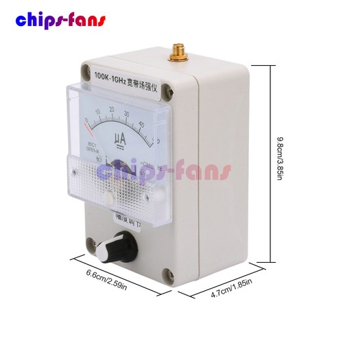 100KHz-1000MHz Field Strength Indicator Meter RF Signal Level Meter + Antenna - Picture 4 of 17