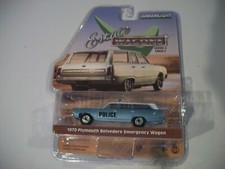Greenlight Estate Wagon 1970 PLYMOUTH BELVEDERE EMERGENCY WAGON LTD Ed 1:64