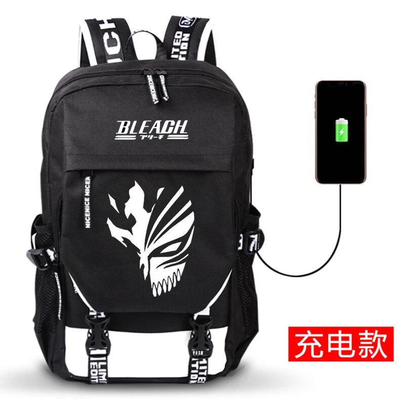 Anime BLEACH Travel Backpack Harajuku Black Student Schoolbag Holiday Gift E eBay