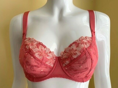 Aubade Wandering Love comfort full cup bra NWT Color Coral 30D - Picture 1 of 2