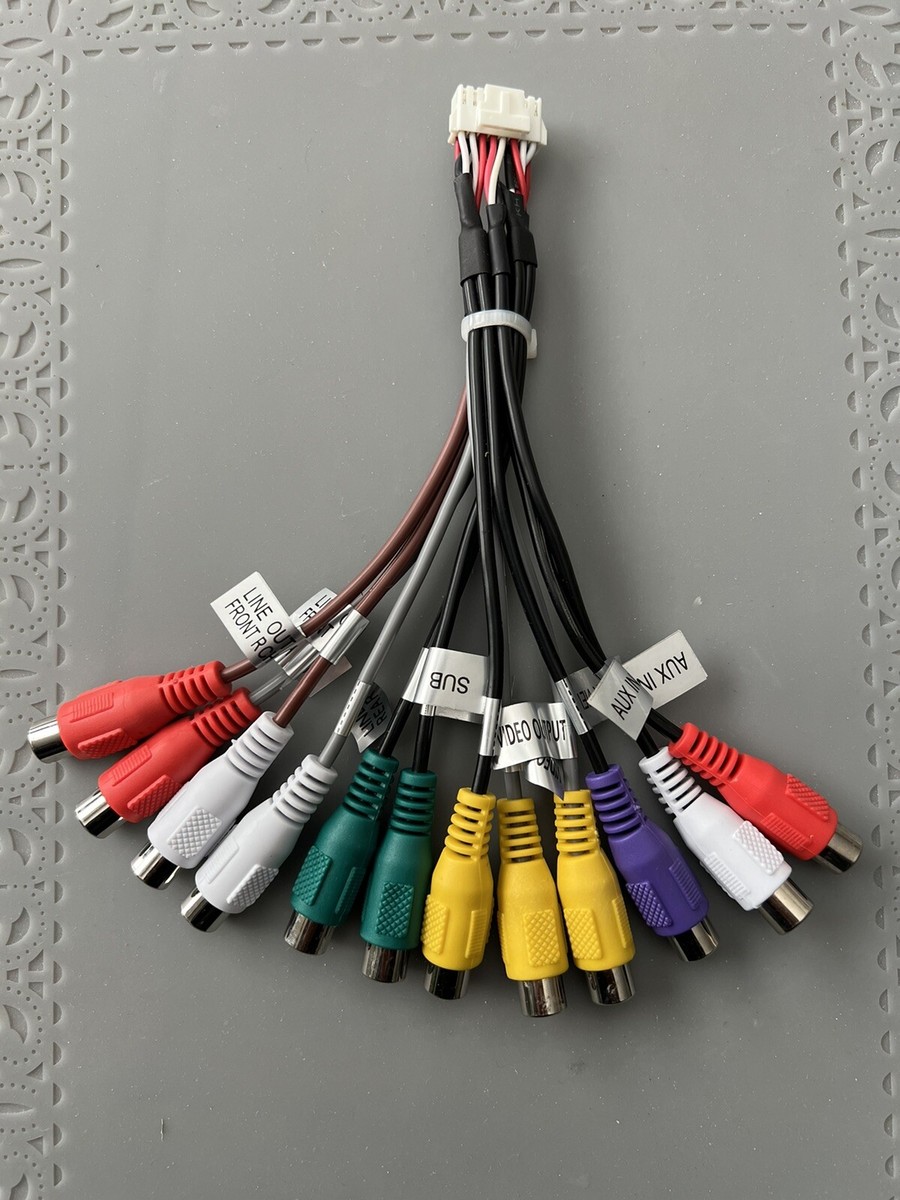 DUAL XDVD600, DV737MB INPUT & OUTPUT AV RCA HARNESS | eBay