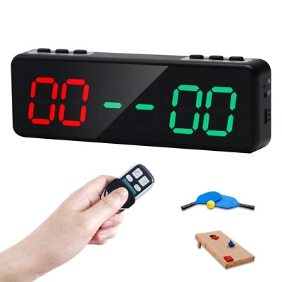 Electronic Scoreboard with Remote,Protable LED Digital Cornhole Score Keeper