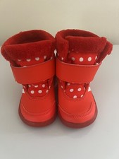 Adidas Toddler Baby Girls Boots Shoes Winterplay Minnie IG7191 Red/White 4K
