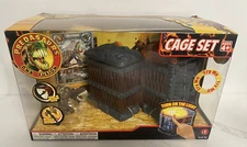 predasaurs dna fusion cage set with predators and trading card Turn on the light