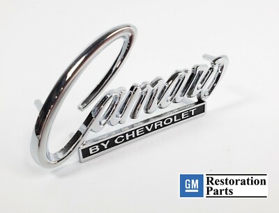 Deck Trunk Lid or Nose Header Panel Emblem for 1968-1969 Camaro by Chevrolet 
