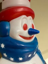 BLUE Replacement Carrot Nose Blow Mold l Patriotic Snowman General Foam Empire