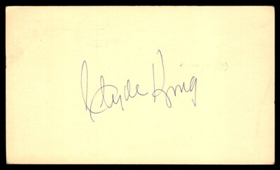 Clyde King Baseball Index Card Signed Auto Autograph (no COA) *g1